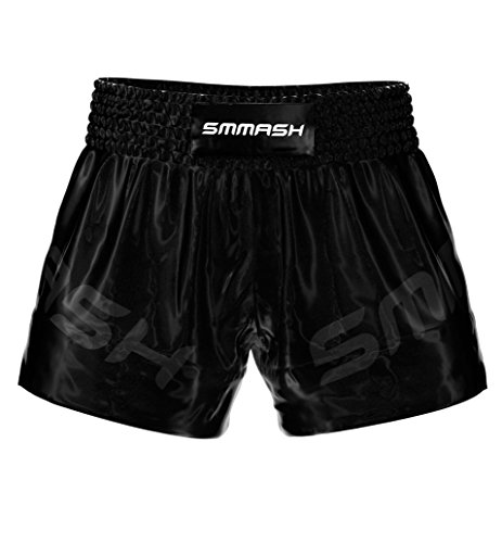 SMMASH Pantalones Cortos de Deportes para Hombre, Mallas Deporte Cortos MMA Boxeo Fitness, Shorts MMA BJJ Grappling Krav Maga, Material Transpirable y Antibacteriano