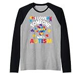 Photo Gallery amo qualcuno con autismo autistico puzzle consapevolezza dell"autismo maglia con maniche raglan Photo Gallery amo qualcuno con autismo autistico puzzle consapevolezza dell"autismo maglia con maniche raglan