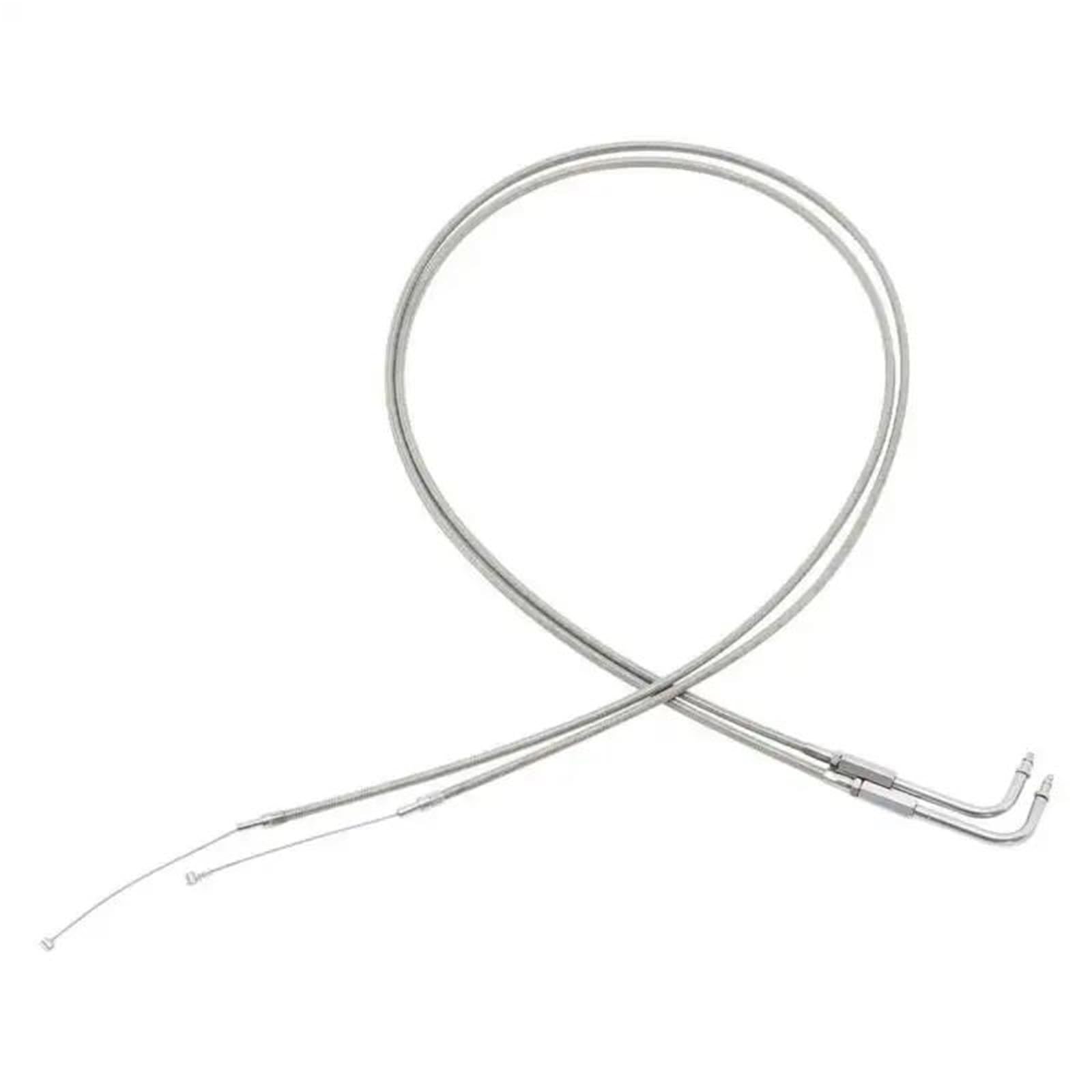 Cavo Acceleratore In Acciaio Inox Da 130 Cm Per Moto Per Harley FXD FLST FXST FLHRC FLHRCI FLHRI FLHT Sportster XL 883 1200 Road King