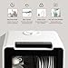 HAVA Countertop Dishwasher, 8 Wash Programs NEW Upgraded Model Portable Dishwasher with Child Lock & Delayed Start Function, 5L Water Tank for Apartments, Dorms, and RVs - No Hookup Needed