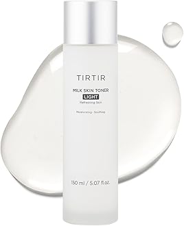 TIRTIR Milk Skin Rice Toner Light | Instant Hydration with 4% Niacinamide, Pantenol, Lightweight, Pore-Tightening, Vegan, Acne-Prone, Oily Skin, Fungal Acne Safe, Korean Skin Care, 5.07 Fl Oz