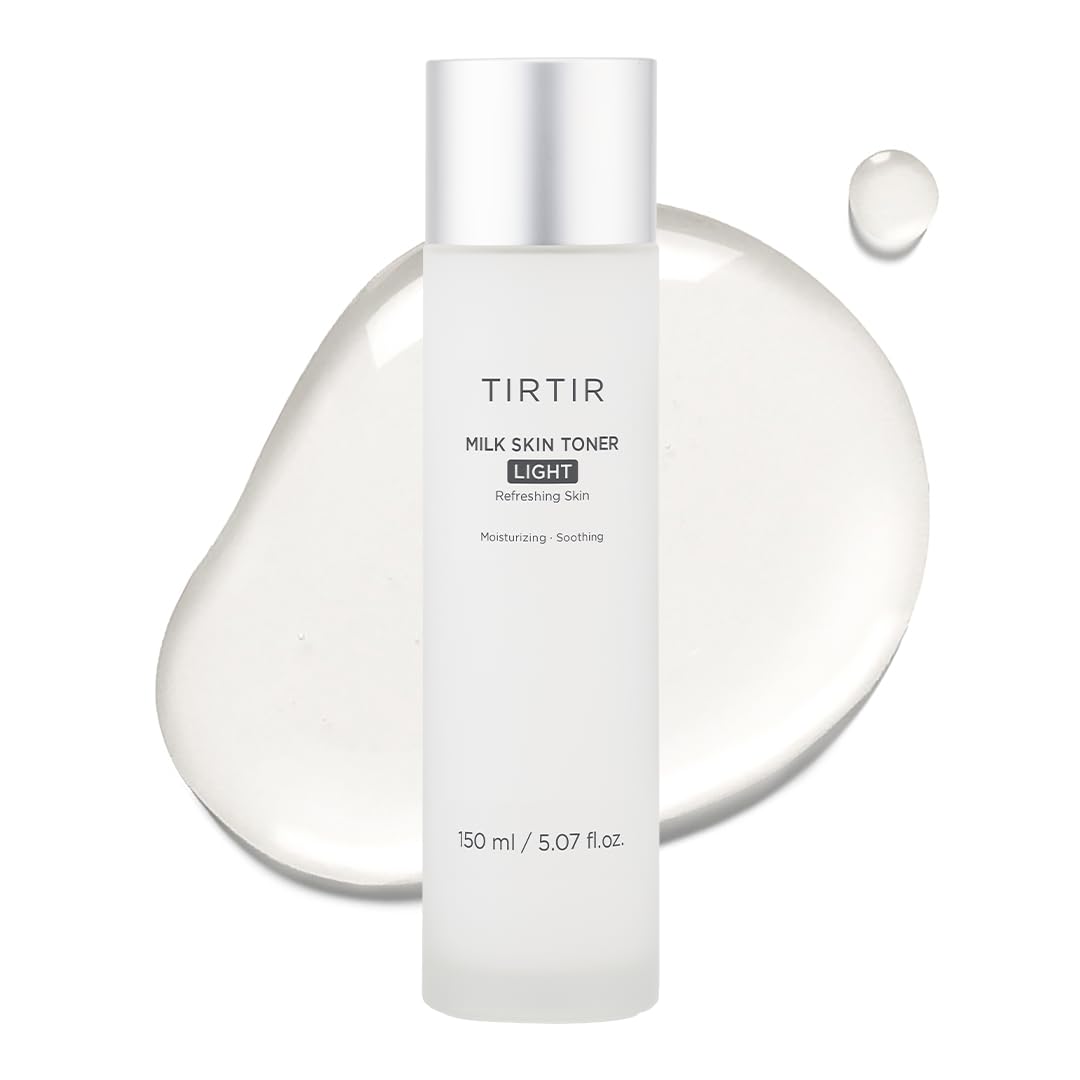 TIRTIRMilk Skin Rice Toner Light | Instant Hydration with 4% Niacinamide, Pantenol, Lightweight, Pore-Tightening, Vegan, Acne-Prone, Oily Skin, Fungal Acne Safe, Korean Skin Care, 5.07 Fl Oz