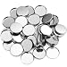 Pangda 50 Pack Empty Round Metal Tin Palette Pans Cosmetic Eyeshadow Blush Lipstick Organizer Size 26 mm for Magnets Cosmetic Palettes