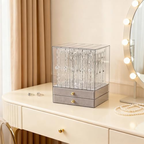 Greenfeather Jewelry Organizer with 7 Removable...