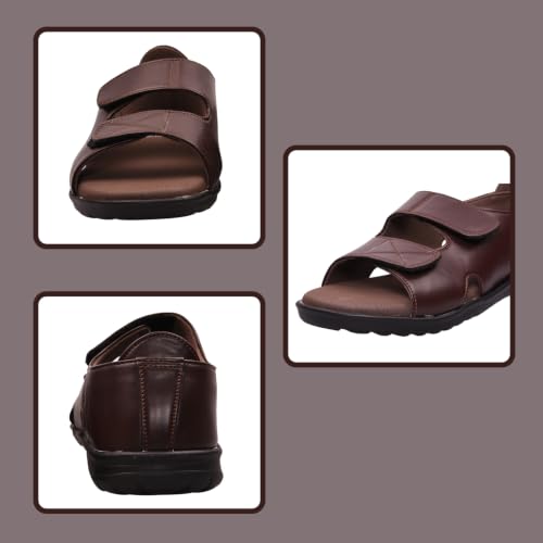 Image of DR PLUS Men's Healthcare, Diabetic and Orthopedic Light Weight MCR /MCP Footwear /Sandals /Slipper /Chappal