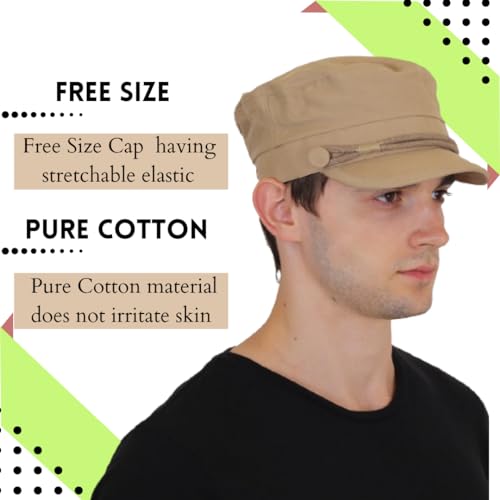 Image of NEON ROCK Men Women Stylish Dori Cap Stylish Premium Cotton Hat Cap for Summer, Winter, Spring, Autumn and All Activities, Freesize Pack of 1