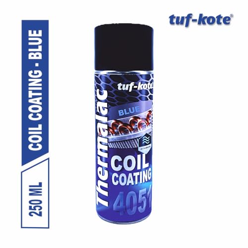 Image of tuf-kote THERMALAC 4051 Blue AC Coil Protector Spray 250ml | Transparent Anti-Corrosion Coating for Copper Tubing & Condenser Coils | Heat Resistant up to 205C