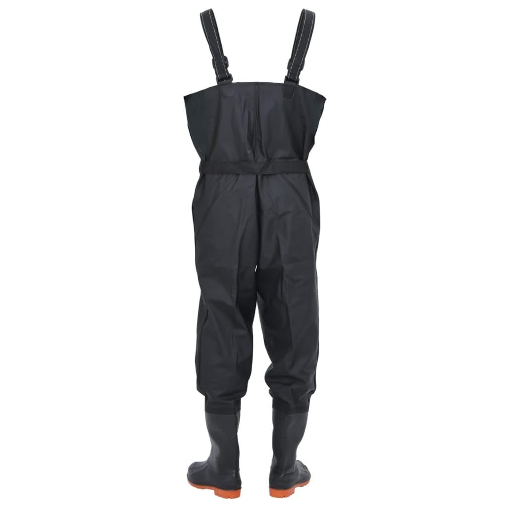 Tomostar Pêche Waders Cuissardes, Cuissardes Pantalon de Pêche avec Bottes et Ceinture Noir Taille 39