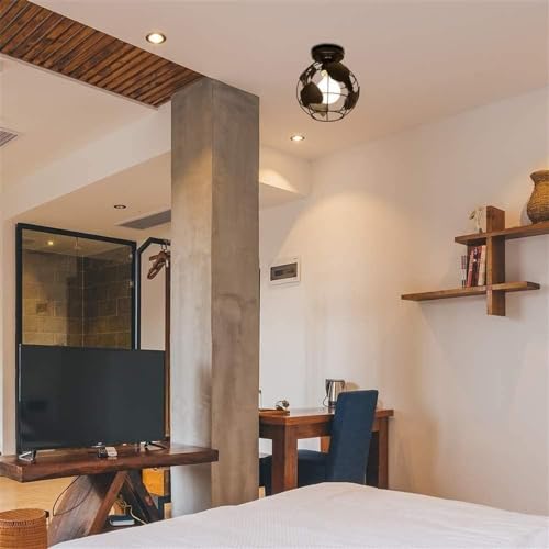 Vucica Z-1024 World Map Ceiling Lighting Globe Map Lamp Shade Ceiling Lamp 18Cm Industrial Vintage Metal Ceiling Light Fixture Living Room Restaurant Corridor Pendant Light thumb #2