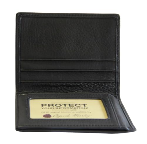 RFID Flipfold Mens Leather Wallet - Black3