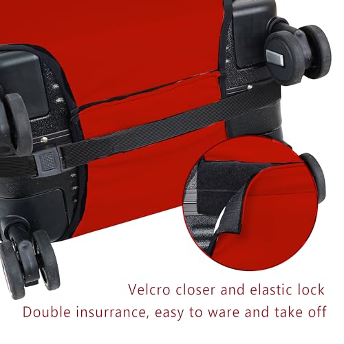 Luggage Cover Approved Travel Suitcase Protector Cute Pants Elastic Washable Baggage Covers for 18-20 inch Luggage(S)4