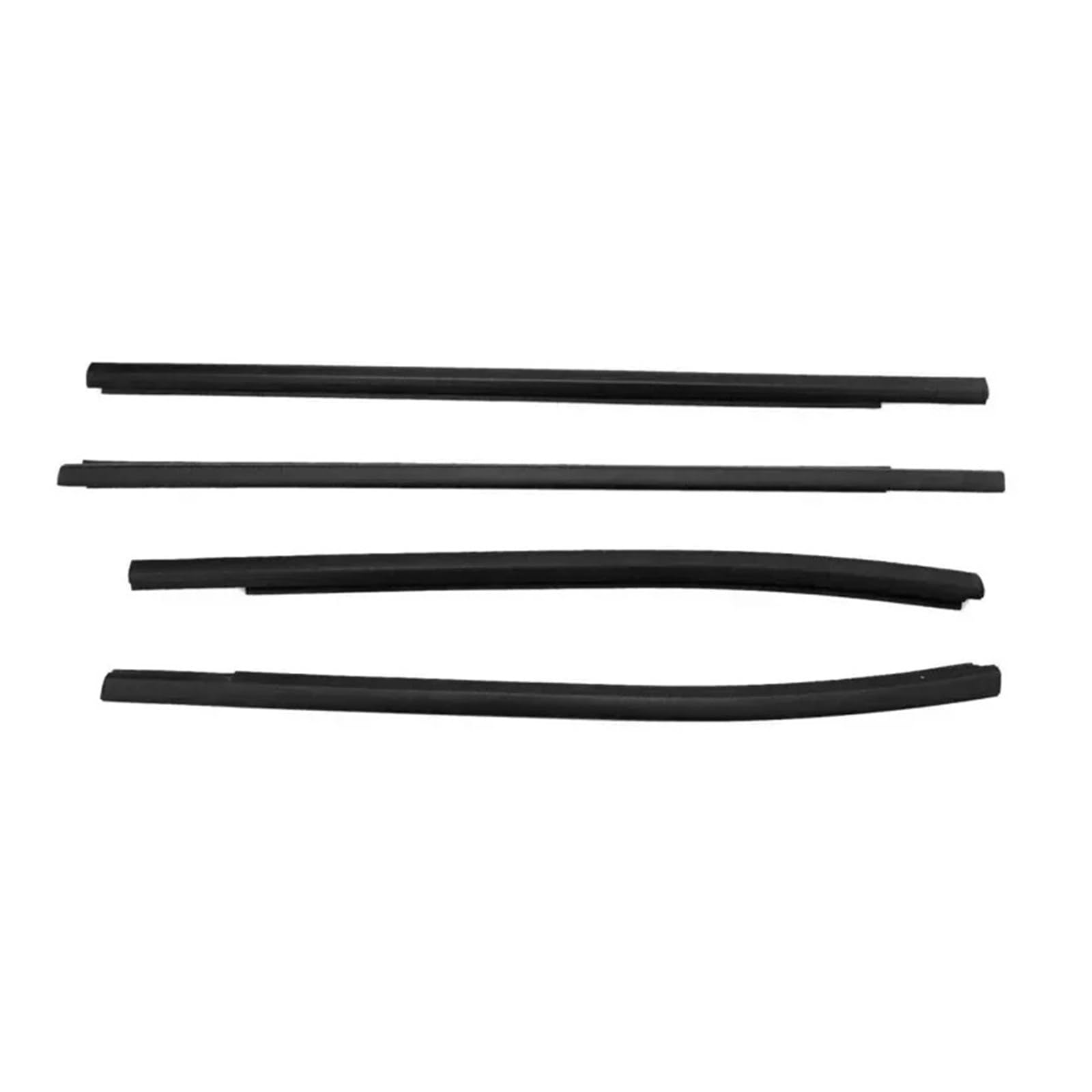 Uussup One Color Rubber Seal Weather Stripping 4 Doors Car Side Window Weatherstrips Glass Windows Weather Strip Moulding Trim Sealing Strips For Ranger 2012-2020
