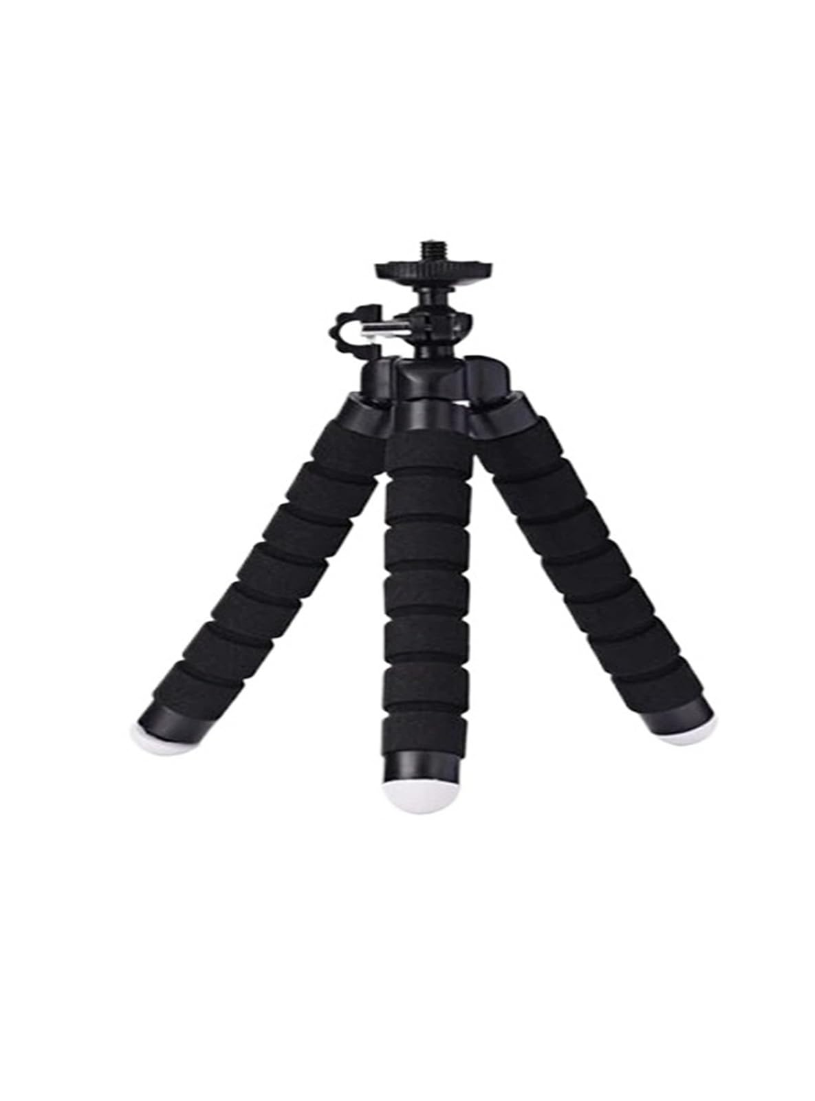 Lampa LED do selfie 26 cm, ściemniana, okrągła lampa do napełniania pierścieniami ze statywami (A-26 cm, czarna)