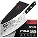 DALSTRONG Chef's Knife - Shogun Series X Gyuto - Damascus - Japanese AUS-10V - Vacuum Treated - Hammered Finish - 8" - w/Guard