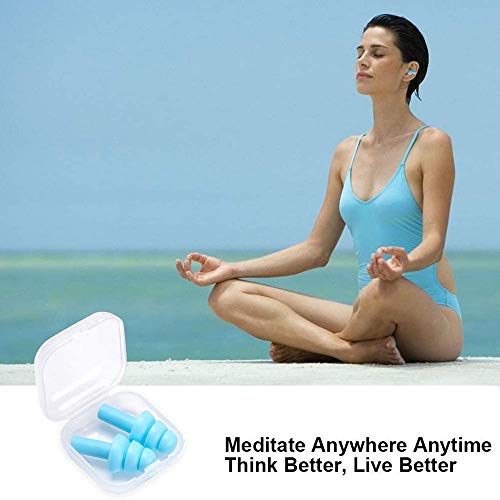 Silicone Ear Plugs For Sleeping,16 Pairs Soft Waterproof Noise Canceling Reduction Earplugs Waterproof Reusable Sound Blocking Earplugs For Concert,Swimming,Study,Loud Noise,Snoring (Light) #TOP6