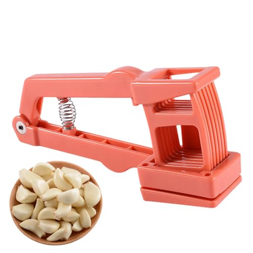 Picadora de carne para ajo, cortador de ajo manual, rallador ligero, rebanadora duradera para verduras, utensilios de cocina, corte sin esfuerzo