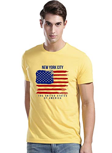 Image of ADRO Men's 100% Cotton Regular Fit T-Shirt