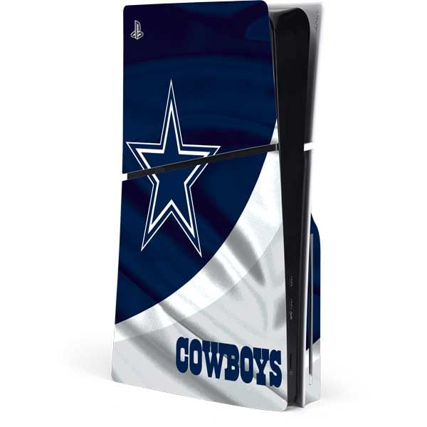 Skinit Decal Gaming Skin Compatible with PS5 Slim Disk Console - Officially Licensed NFL Dallas Cowboys Design