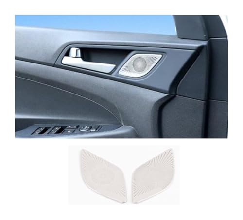 Cache-Haut-Parleur Portière Hyundai Tucson 2015 Accessoire Intérieur Noir - 3