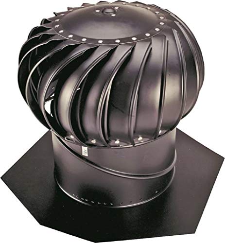LOMANCO BIB14-BLK 14BLK Aluminum Turbine Vent