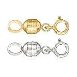 Ross-Simons Italian Set Of 2 Small Magnetic Clasp Converters: 14kt Yellow Gold and 14kt White Gold