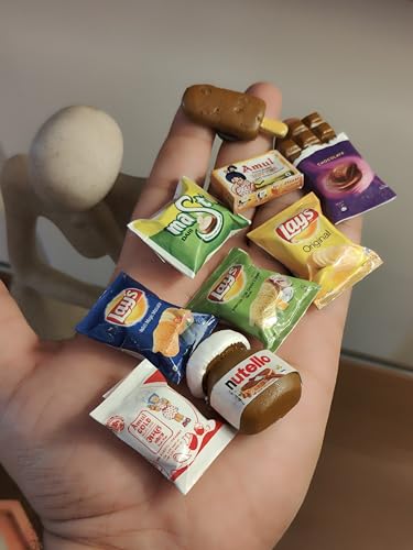 Image of Bumbleberry Dairy Chocolate and Chips Miniature 3D Food Fridge Magnet | Set of 9 | Kitchen Decor | Handmade in India | 3D Fridge Magnets | Best for Gifting