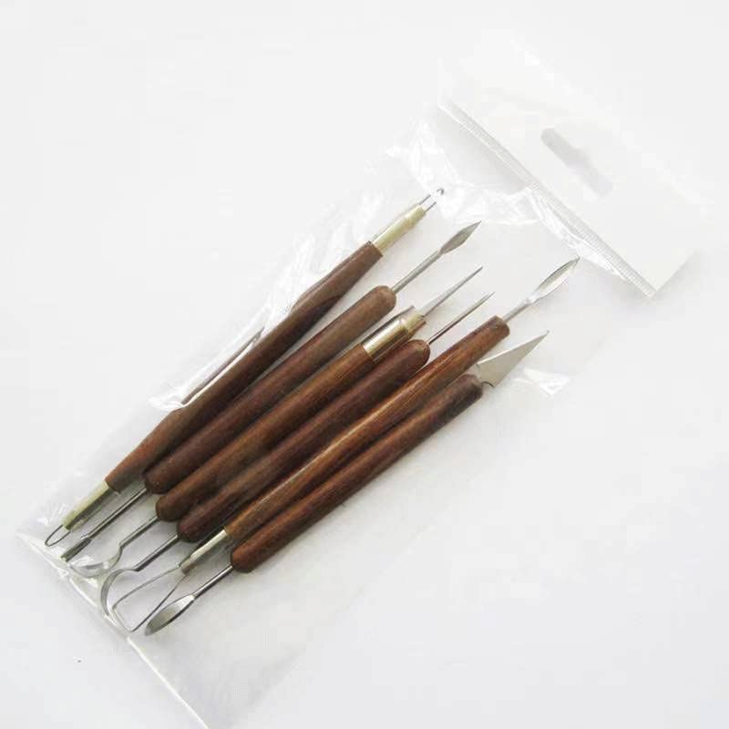 Kit de modelage de précision pour poterie fine avec outils argile double tête - 3
