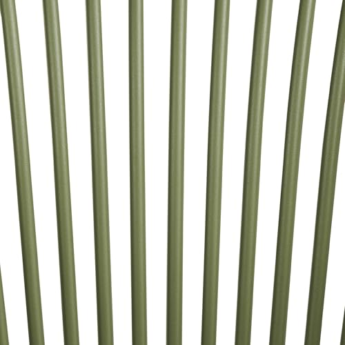 Set Di 4 Sedie Da Pranzo In Plastica Verde Per Interni Ed Esterni Da Giardino Con Braccioli In Stile Minimalista - 9