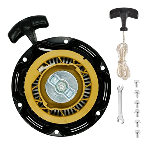 Image of JMCHstore Pull Start Recoil Starter Assembly for FPR GMB100 Coleman CT100U CC100X 98cc, Predator 79cc 3HP Engine, Massimo MB100 79cc Mini Bike, SK100 CK100 Go Kart(Obsidian Black)