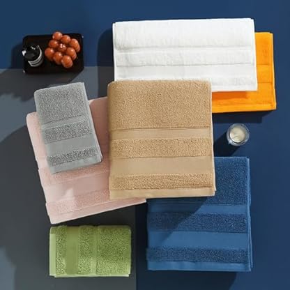 HDLOVE Personalisiertes 3er Set Handtücher Mit Namen Oder Wunschtext Bestickt, 3 Verschiedene Größen: 140 X 70 cm, 35 X 73 cm Und 35 X 35 cm，Weiche Baumwolle Für Bad, Küche & Dusche(Blue) – Bild 5
