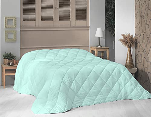Ambesonne Microfiber Down Alternative Comforter, Brushed Super Soft and Breathable Blanket Square Quilted Bedding with Solid Colors Decoration for Master Guest Bedroom, 82