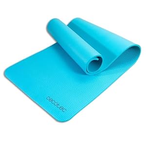 Cecotec Fitnessmatte – Pilates – Yoga – Funktionelles Training – 183x61cm DrumFit Mat. 1 cm dick, hergestellt aus widerstandsfähigem und rutschfestem NBR-Material, mit Tragegriff, leicht zu reinigen