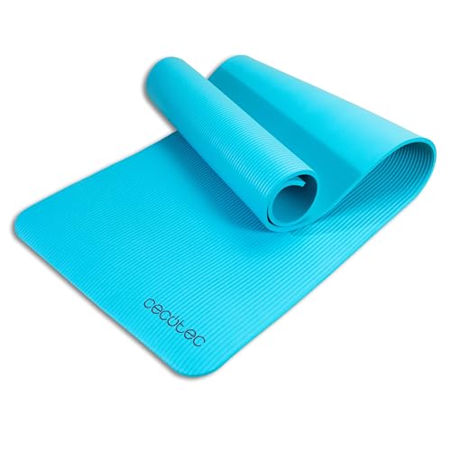 Cecotec Tapis de Fitness, Pilates, Yoga, Entraînement Fonctionnel de 183x61cm DrumFit Mat. Épaisseur de 1cm, Matériau NBR Résistant et Antidérapant, Poignée de Transport, Nettoyage Facile.