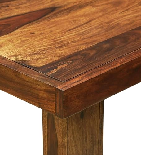Image of Sheesham Solid Wood 8 Seater Dining Table for Living Room (Honey)