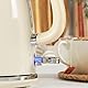 Salter EK5737CRMVDE Retro 1,7-l-Wasserkocher – 3 kW, schnelles Kochen, 360°-Basis, abnehmbarer Kalkfilter, Wasserstandfenster, Anzeigeleuchte, Trockenkochsensor Und Automatische Abschaltung, Creme