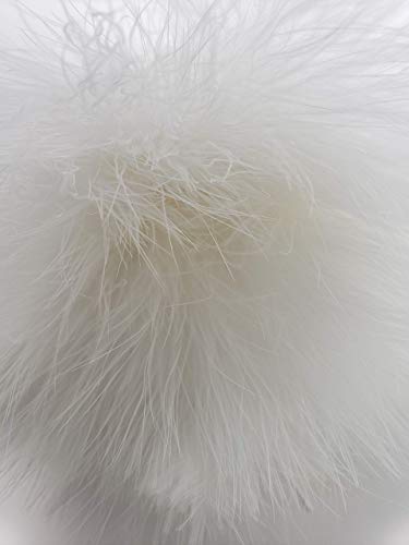Creative Angler Strung Marabou Bird Feathers For Tying Fly Fishing Flies - Fly Tying Accessories - Perfect Choice For Tail & Wings And Easy To Tie On The Lure - Approximately 0.3 Ounces (White) #TOP3