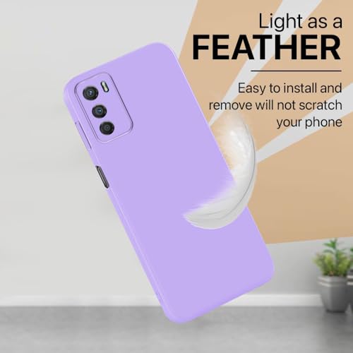 Image of Back Cover for Motorola Moto G42 4G | Full Camera Protection | Premium Liquid Silicon Case | Flexible Bumper Case for Motorola Moto G42 4G (Purple)