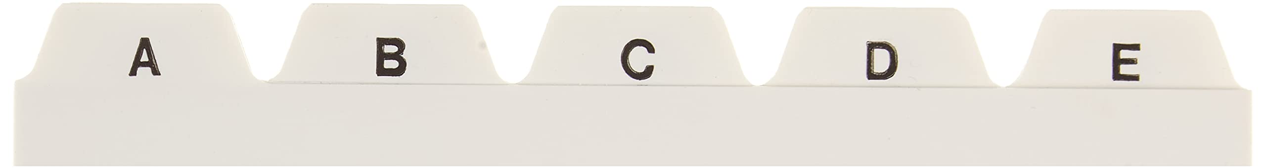 Herlitz 1500669 przekładki do fiszek A6 tworzywo sztuczne PP 25-częściowe A-Z białe, DIN A6