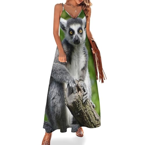 Robe longue d'été femme sans manches style décontracté et robe de plage maxi
