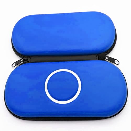 Image of OSTENT Hard Travel Carry Cover Case Carry Bag Pouch Protector for Sony PSP 1000 2000 3000 Color Blue