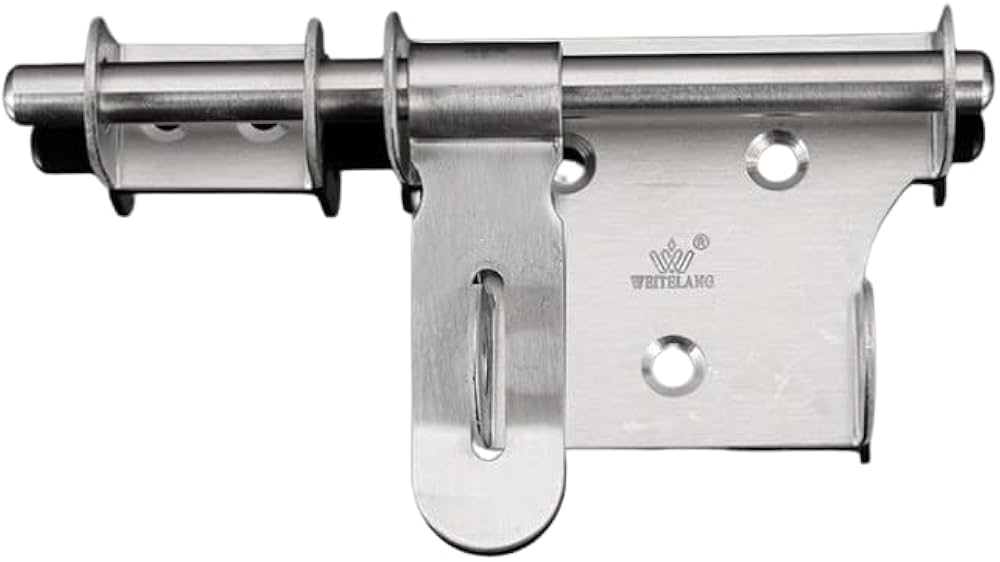 Amazon | 施錠 ドアロック 金具 ビス×5 120mm×45mm | ドア用金物