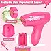 Gifts2U Hair Salon Toys for Girls, Girl Beauty Salon Playset Pretend Hair Styling Set with Blow Dryer, Barber Costume Apron, Scissors Styling Manu, Fake Money and Functional Stylist Accessories.