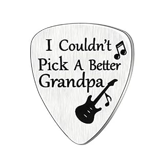 Acaromay Médiator pour guitare pour homme Motif anniversaire de famille free Grandpa - Les Beatles, Paul McCartney, John Lennon, RIngo Starr, George Harrison