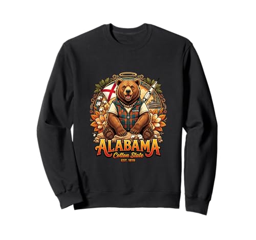 Alabama Southern Bear Heritage Nature Scenic Sweatshirt