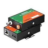 Coax to Ethernet Adapter, Ethernet Over Coax EoC Converter, Extension Distance Up to 3938ft(1200m), 10/100mbps Coaxial IP Extender for Upgrading Analog Surveillance System to IP Surveillance System