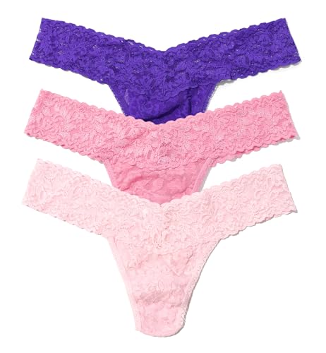 Image of hanky panky - Signature Lace Low Rise Thongs for Women | Lacy Lingerie Underwear | 3 or 5 pack