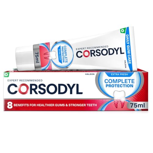 Corsodyl Complete Protection Toothpaste, Daily Gum Care, Extra Fresh 75 ml