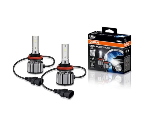 KIT LED COOL BLUE CROSS H8/H11/H16 OSRAM - 64211CW CBC - Potência 23W - Tensão 12V - 2 anos de Garantia - 6000K Branca Azulada