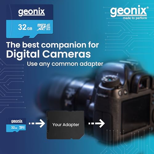 Image of Geonix 32GB Micro SD, 150MB /s Read, 70MB /s Write, Memory Card, 5 Years Warranty
