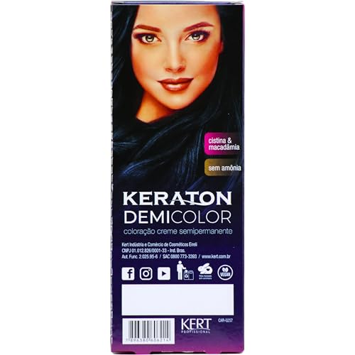 Coloração semi-permanente em creme para cabelos, Sem amônia com cistina, Demi Color, 40 g de Demi Co